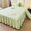 Falda de Cama Acolchada de Algodón de Soja Clase A Pieza Única 2025 Nuevo Protector de Colchón Simmons Cubierta de Cama Estilo Falda de Cama Juego de Tres Piezas