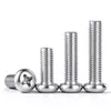 Tornillos Redondos de Cabeza Phillips de Acero Inoxidable 304 Estándar Británico y Americano, Tornillos Mecánicos de Cabeza Plana Estándar Americano, Pernos de Cabeza Redonda Estándar Británico