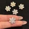 Botões Super Brilhantes para Casaco Botões de Zircônia Floco de Neve Estrela de Cinco Pontas Botões de Strass Costurados à Mão Materiais DIY para Roupas Acessórios para Sapatos