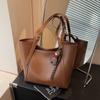 Bolsa de grande capacidade para viajantes de comércio exterior feminina 2024 outono e inverno nova bolsa de ombro simples bolsa tote portátil de alta qualidade