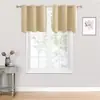 Cortinas Blackout Chrisdowa com Ilhós Adequadas para Quarto e Sala de Estar - 2 Painéis para Isolamento Térmico e Escurecimento do Ambiente