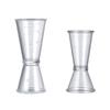 Resina PC Vaso Ansi Plástico Vaso Medidor Doble Cabeza Medición de Leche Suministros para Bar de Té con Leche Vaso Ansi Coctelera de Vino Vaso OZ