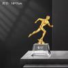 Troféu Pequeno de Metal e Cristal Jardim de Infância Crianças Ensino Fundamental Adolescentes Formatura Canto Dança Evento de Competição Esportiva Premiações
