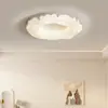Lámpara de Techo Nube Rosa Suave Amor Rojo Hogar Habitación de Princesa ins Redonda Habitación Acogedora Aplique de Iluminación de Hierro