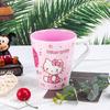 Vajilla infantil Dibujos animados creativa melamina con tapa taza infantil bebé taza recta imitación porcelana resistente a caídas asa taza de leche