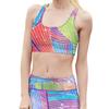 Traje de Moda Estampado Digital de Seis Hilos y Cuatro Pines 2024 Leggings Elásticos Mallas Chaleco Estampado Conjunto de Dos Piezas