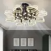 Lámpara ventilador moderna nueva para sala de estar, ventilador y luminaria integrados, lámpara de techo estilo lujo ligero, lámpara de ventilador de techo minimalista italiano para comedor