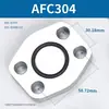 Placa ciega con brida hidráulica AFC Acero al carbono Placa ciega con brida dividida SAE JB/ZQ4187-97 Sello de ranura para junta tórica