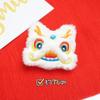 Año Nuevo Moda Nacional Dibujos Animados Peluche León Muñeco Festivo Colgante DIY Accesorios para el Cabello Broche Bordado Accesorios de Ropa