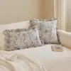 Cojines decorativos color crema estilo francés, fundas de cojín para sofá de sala de estar estilo chino vintage y moderno, cojines para respaldo de imitación de algodón y lino, cojines para cabecera de cama al por mayor