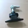 Fechadura com maçaneta preta MS309-2, fechadura de lingueta, fechadura elétrica para porta de armário, fechadura de armário, fechadura para porta de caixa de distribuição