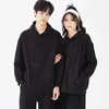 Ropa de Trabajo con Capucha de Algodón Puro de Marca de Moda Chaqueta Blusa de Hombro Grupo de Suéteres Ropa