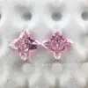 Trevo de Quatro Folhas Colorido Corte Radiante Zircônia Pedra Solta Zircônia Cúbica Acessórios de Joias Transfronteiriços Acessórios de Pedras Preciosas