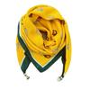 Bufanda Versátil Elegante Estilo Occidental Patrón Espiga Bufanda de Seda Estilo Coreano Bola Dorada Pequeña Hebilla Magnética Bufanda de Seda Protección del Cuello Bufanda Cálida para Otoño e Invierno