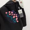 Camiseta de Manga Corta con Estampado de Flores Algodón para Mujer Popular Verano Holgada para Fondo Estilo Coreano Dulce Cuello Redondo Top Camiseta de Algodón