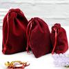 Vendas Diretas de Fábrica 7*9cm Saco de Veludo Cordão Bolso com Aba Calças 9*12cm Celular Presente Saco de Joias 8*10cm Atacado
