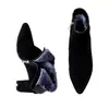 Botines de tacón alto de ante, botas de mujer de cuero esmerilado, botas de algodón afelpado, nuevas botas de cuero suave versátiles para mujer de otoño e invierno 2026