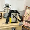 Bolsa Transversal com Fechamento de Cordão Colorido Funcional, Bolsa Saco, Bolsa de Ombro Versátil e Fashion para Camping, Mochila Portátil Estilo Montanha