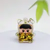 Boneca Figurine de Areia com Fluxo de Óleo Desenho Animado Super Fofa Licenciada Oficialmente Caixa Surpresa Chaveiro Presente Boneca de Acrílico
