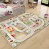 Tapete educativo para gatear de habitación infantil transfronterizo, alfombra de sala de estar, alfombra de piso para el hogar de área grande de cobertura completa, alfombra de piso de terciopelo de cristal resistente a la suciedad