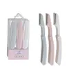 Set de Maquinillas de Cejas Plegables Maquinilla de Cejas Portátil de Acero Inoxidable Maquinilla Herramienta de Belleza Fabricante Mayorista