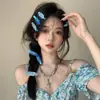 Pinza para el Cabello sin Costuras con Letra de Arándano para Mujer, Pinza de Pato Dulce para Flequillo de la Frente, Pinza para el Cabello de Niña, Accesorio para el Cabello
