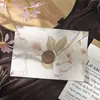 Cartão de Cumprimentos com Flores Secas Flor Artesanal Bênção Mensagem de Agradecimento Presente de Aniversário Professor Mãe Dia dos Namorados Cartão Dobrável