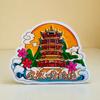Ímã de geladeira cidade turística da China Chongqing Xangai Chengdu Wuhan Changsha Hangzhou Xiamen lembrancinha criativa cultural