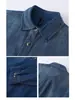 Chaqueta de Mezclilla para Mujer, Nuevo Estilo Primavera, Top Casual Holgado, Adelgazante Retro en Capas Versátil Camisa de Manga Larga Estilo Francés