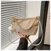 Bolso Pequeño de Moda para Mujer 2025 Nuevo Cadena Elegante Nicho Bandolera Popular Texical Hombro Axila Cubo