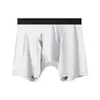 Roupa Íntima Esportiva Masculina, Anti-Assadura, Boxer Plus Size, Estilo Fino de Verão, Corrida, Comprimento Estendido, Seda de Gelo, Shorts de Ângulo Reto