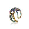 Diseño Punk Acero Inoxidable Hueso Negro Anillo Abierto Accesorios Europeo y Americano Nuevo Nicho Anillo de Calavera para Hombres y Mujeres