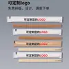 Palillos desechables envasados en película de papel kraft, palillos de madera natural carbonizada sin juntas, longitud extendida, personalizables con el nombre de la tienda en el empaque