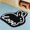 Alfombra de Cachorro Transfronteriza Alfombrilla de Noche para Dormitorio Estilo Ins Alfombra de Terciopelo de Comercio Exterior Alfombra Peluda Refrigerante para Pies de Habitación Infantil