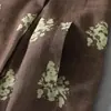 Vestido Largo Estampado Estilo Resort Bohemio para Mujer, Elegante y Sencillo para el Trabajo, con un Toque Sencillo y Elegante, Vestido de Algodón y Lino