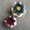 Novo molde de silicone líquido em formato de flor de rosa, papoula e peônia, argila macia, açúcar, gesso