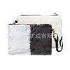 Amazon Bolsa de Maquillaje Mágica de Lentejuelas Transferible por Calor Consumibles en Blanco Bolsa de Maquillaje de Cuentas Suministro de Fábrica