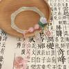 Novo Estilo Chinês Folha de Lótus Lótus Rosa Bambu Pulseira Moda Feminina Doce Novo Vintage Borla Pulseira Pulseira