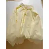 Camisa de Algodón Puro Color Amarillo Leche Estilo Coreano Missmar para Mujer Otoño Nueva Casual Holgada de Manga Larga