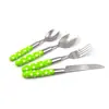 Conjunto de Louças Coloridas Europeias, Americanas e Sul-Americanas Conjunto de 16 Peças Conjunto de 24 Peças Conjunto de Talheres de Aço Inoxidável para Bife, Garfo e Colher