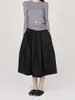 Falda Casual de Lana de Cintura Alta Otoño e Invierno 2025, Falda Floral de Gama Alta/Falda Burbuja Negra/Falda Pequeña para Mujer