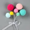 Niña Horneando Pastel Bola de Pelo Cadena Árbol Decoración para Hornear Corazón DIY Vestir para Hornear Cumpleaños Bodas Festivales