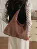 Bolsa tote de cor sólida estilo coreano transfronteiriça para mulheres, nova bolsa de ombro de couro macio de alta qualidade, moda retrô, grande capacidade, bolsa personalizada