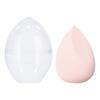 Esponja de Belleza, Esponja con Corte Diagonal Forma de Gota de Agua, Borla, Base de Maquillaje Cushion, Esponja de Maquillaje Colorida, Doble Uso para Aplicación Seca y Húmeda, Herramienta de Maquillaje de Alta Elasticidad