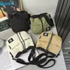 Bolsas Pequeñas de Moda Estilo Montaña para Hombres y Mujeres, Marca de Moda para Exteriores Ultra-Ligera con Cierre de Cordón Cruzada al Hombro, Bolso Cruzado de Hombro Único con Bloques de Color