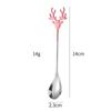 Elk Spoon 304 Aço Inoxidável Colher de Café Cross-border Presente de Natal Creative Mixing Spoon Sobremesa Colher de Sorvete