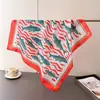 Pañuelo Cuadrado de Seda Estilo Marino con Estampado de Ancla Chal Pañuelo para el Cuello Tacto de Alta Gama Para Atar al Cuello Pañuelo Cuadrado Pequeño Pañuelo para la Cabeza Pañuelo de Seda Pañuelo