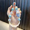Colgante de Cadena para Teléfono de Conejo Afelpado Colgante para Bolso de Mejor Amiga Llavero Acrílico Regalo Productos Pequeños de Yiwu