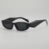 Gafas de Sol de Moda Ojo de Gato de Marco Pequeño Transfronterizas con Personalidad Irregular, Estilo Ins para Hombres y Mujeres, Gafas de Sol de Estilo Urbano de Gama Alta