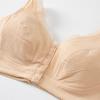 Ropa interior para mujeres de mediana edad y mayores, Sujetador tipo chaleco de algodón con cierre frontal, Talla grande, Estilo delgado para personas mayores